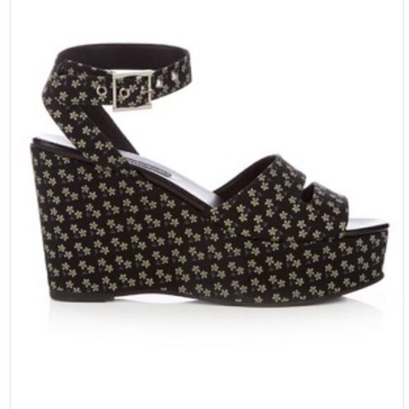 NEWBARK Sandal Platform Daisy Print 90’s Shoes